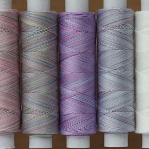 Lilacs, Hand Dyed Cotton Machine Embroidery Thread, Machine Quilting Thread, Tatting, Crochet, Creative Embroidery/Quilting