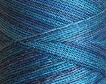 No.03 Sky, Hand Dyed Cotton Machine Thread, Individual Spool 150m, Machine Embroidery, machine Quilting