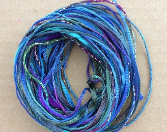 Tidbits, No.57 Oil Slick, Hand Dyed Embroidery Threads, Creative Embrodery