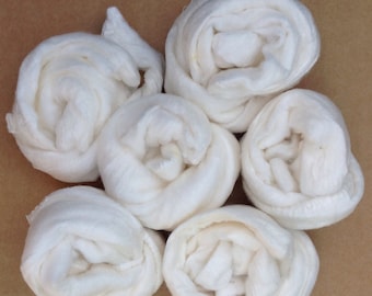 Silk Mawata Caps, Undyed, Mulberry Silk, Spinning Supplies, Feltmaking Supplies, Fibre Arts, 100g