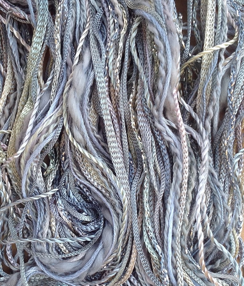 Embroidery Thread Selection Embellishment Yarn 56 Pebble Viscose Thread Colour No Hand Dyed Cotton Thread One Off Artisan Thread