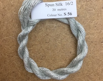 Silk 16/2 No.56 Pebble, Embroidery Thread, Hand Dyed Embroidery Thread, Artisan Thread, Textile Art