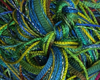 Hand Dyed Embroidery Thread, Mediterranean, One Off Special, Limited Edition, Textured Threads, Variegated Threads