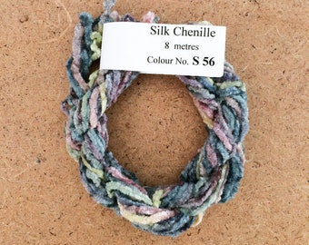 Silk Chenille No.56 Pebble, Hand Dyed Embroidery Thread, Artisan Thread, Textured Silk Thread