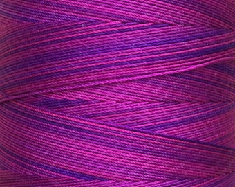 Cotton Machine Quilting Thread, Hand Dyed, Machine Embroidery Thread, 750m (820yds) Colour Variegated Cerise