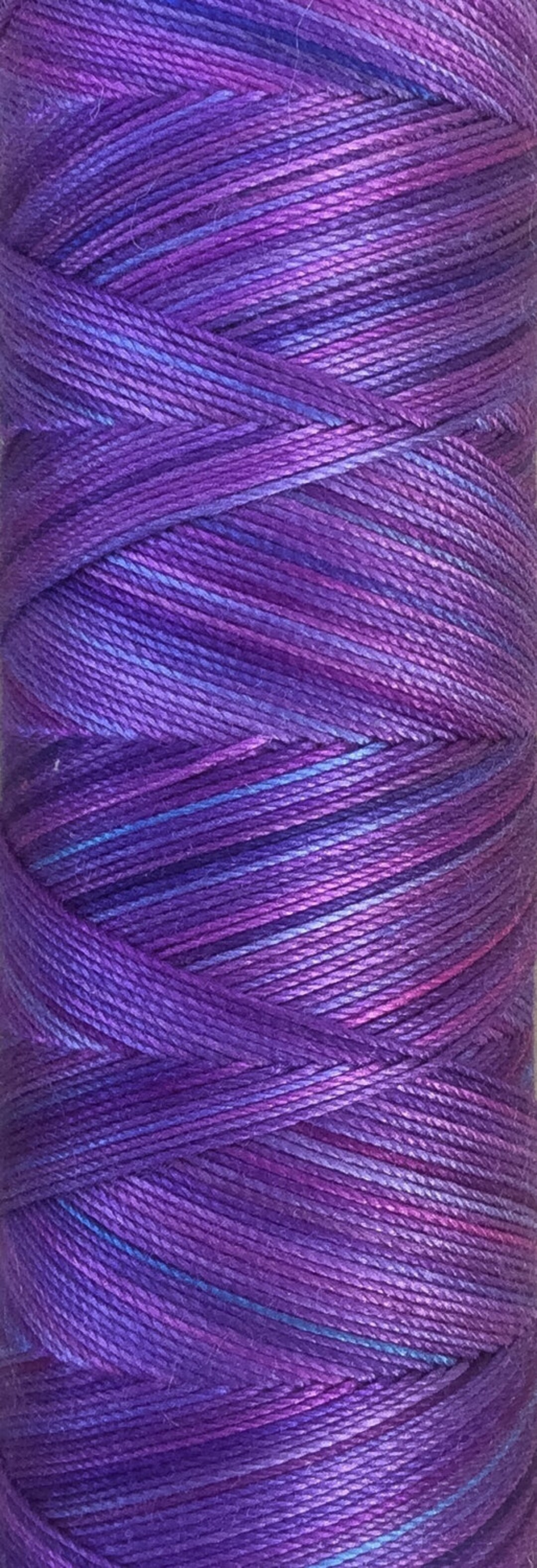 No.05 Violet, Hand Dyed Cotton Machine Thread, Individual Spool 150m ...