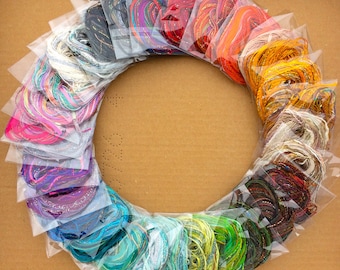 Embroidery Threads, Hand Dyed, 30 colours in a presentation box, Tidbits Collection, 15% discount