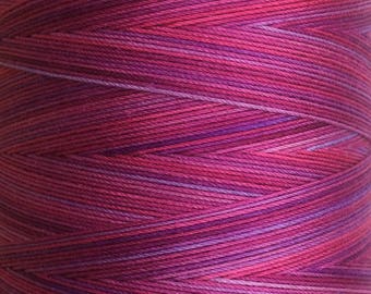 Hand Dyed Cotton Machine Quilting Thread, Machine Embroidery Thread,  Eygyptian Cotton 40 weight, 750m (820yds) Colour No.05 Violet