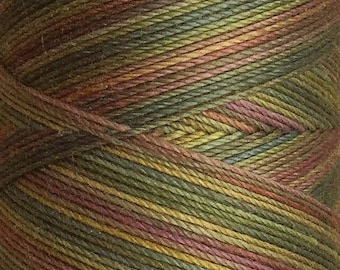 No.15 Sludgy Green, Hand Dyed Cotton Machine Thread, Individual Spool 150m, Machine Embroidery, machine Quilting