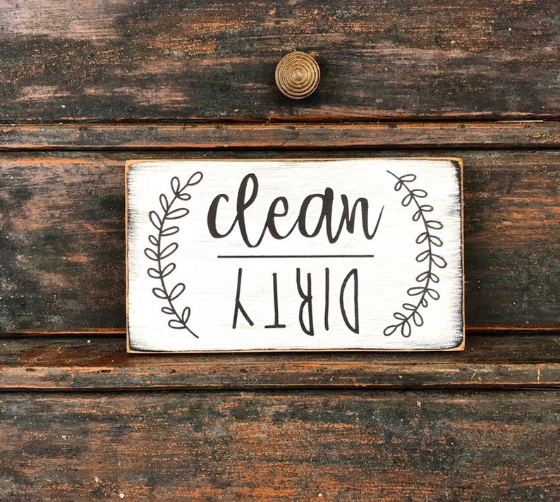 Farmhouse Dishwasher Clean/Dirty Dishwasher Etsy