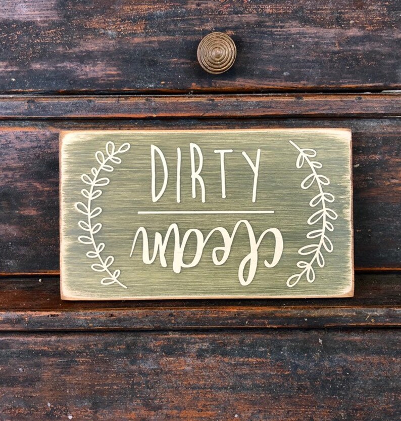 Farmhouse Dishwasher Clean/Dirty Dishwasher Etsy