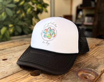 Dog mom trucker hat, dog mom gift