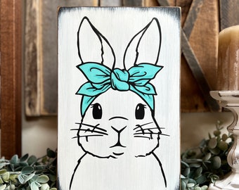 Easter Bunny Sign, Farmhouse Spring Decor, Easter Decor