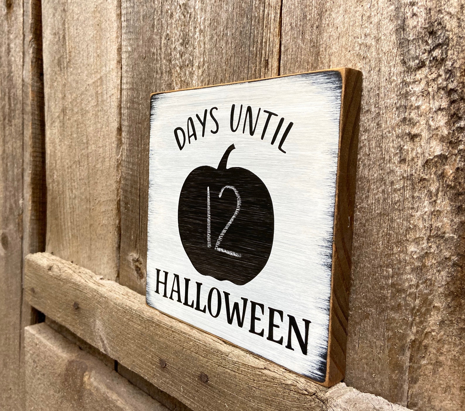 Halloween countdown sign halloween sign halloween decor Etsy