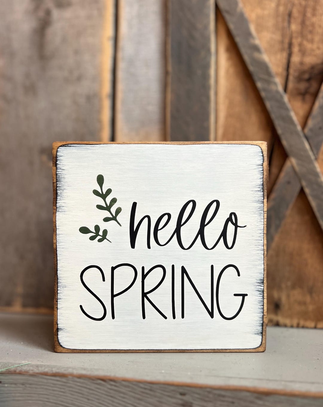 Hello Spring Texas Hello Spring, Farmhouse Spring Decor - Etsy