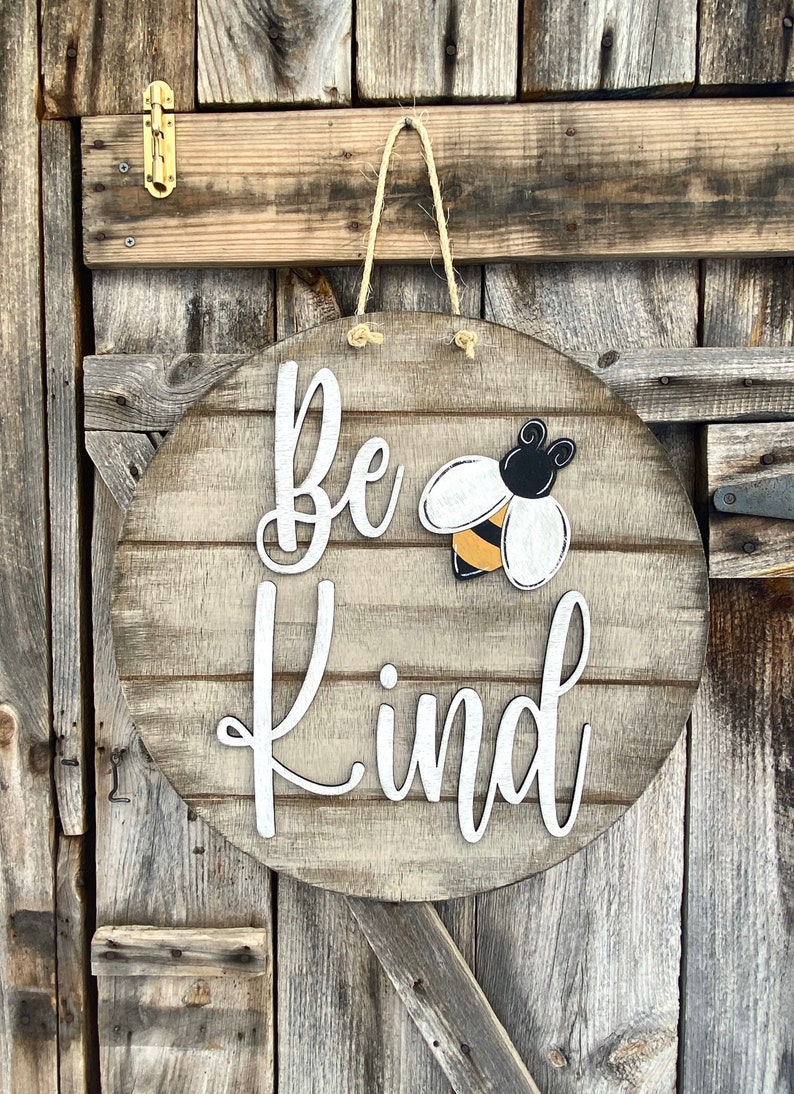 Be Kind Spring Bee Sign, Be Kind, Spring Sign, Spring Decor - Etsy