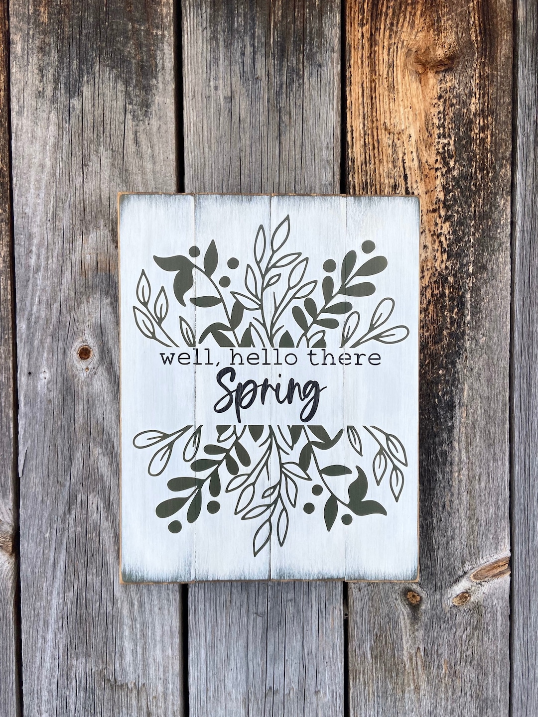 Spring Shh Sign Hello Spring Sign, Spring Sign, Spring Decor - Etsy