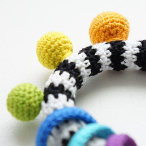 High Contrast Teether Baby Toy Crochet Pattern image 3