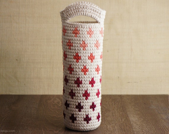 crochet wine bottle bag