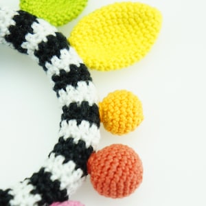 High Contrast Teether Baby Toy Crochet Pattern image 4