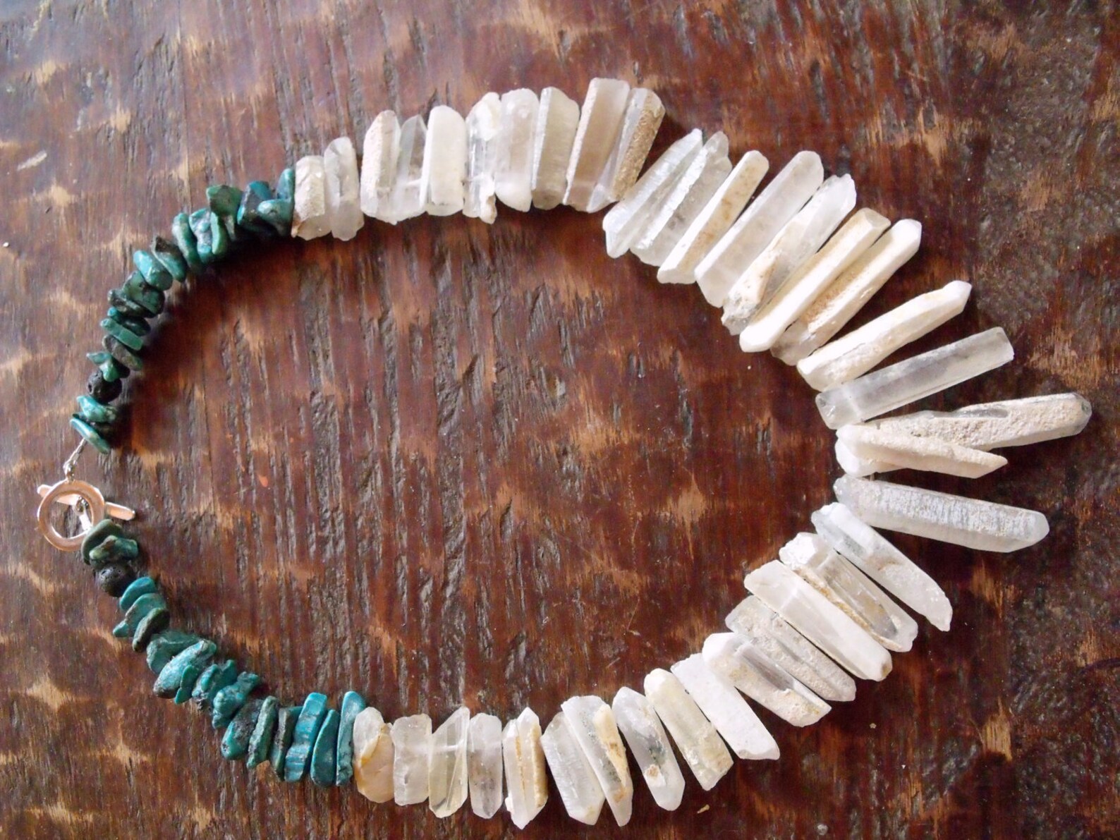 Beautiful Quartz Crystal Necklace Quartz Crystal Necklace Etsy