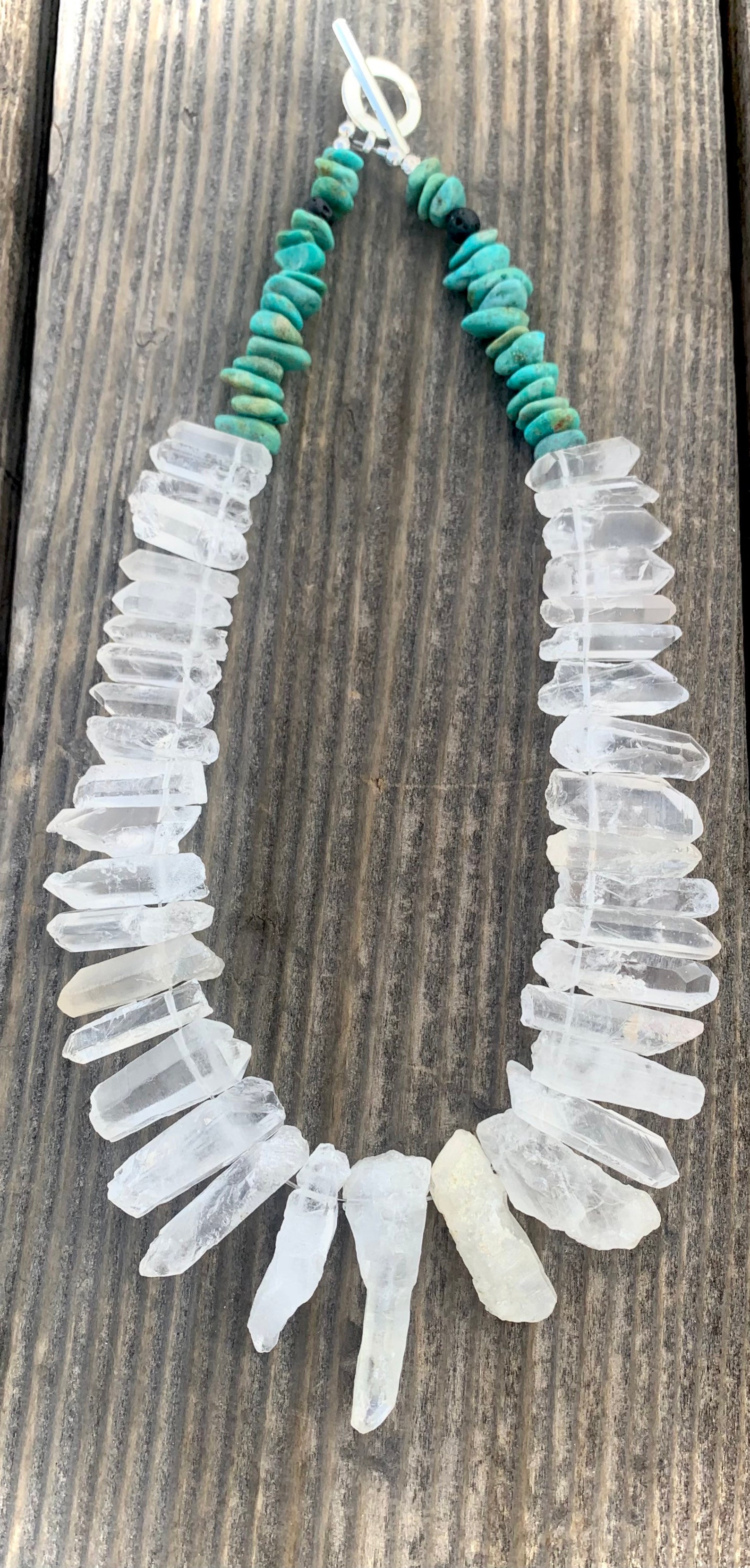 Beautiful Quartz Crystal Necklace Quartz Crystal Necklace Etsy