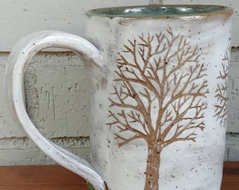 Sgraffito Tree mug