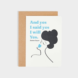 Tarjeta del Sí de Ulises de James Joyce