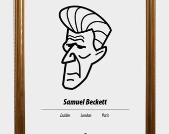Samuel Beckett Etsy