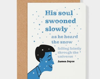 Dubliners Snow Greeting Card