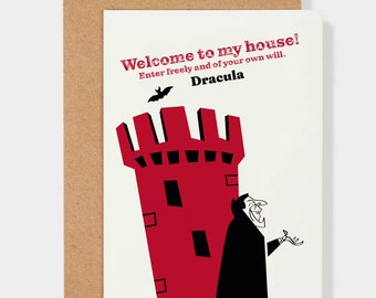 Castle Dracula Greeting Card