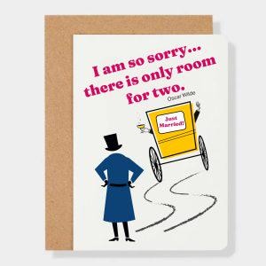 Tarjeta de felicitación de boda de Wilde