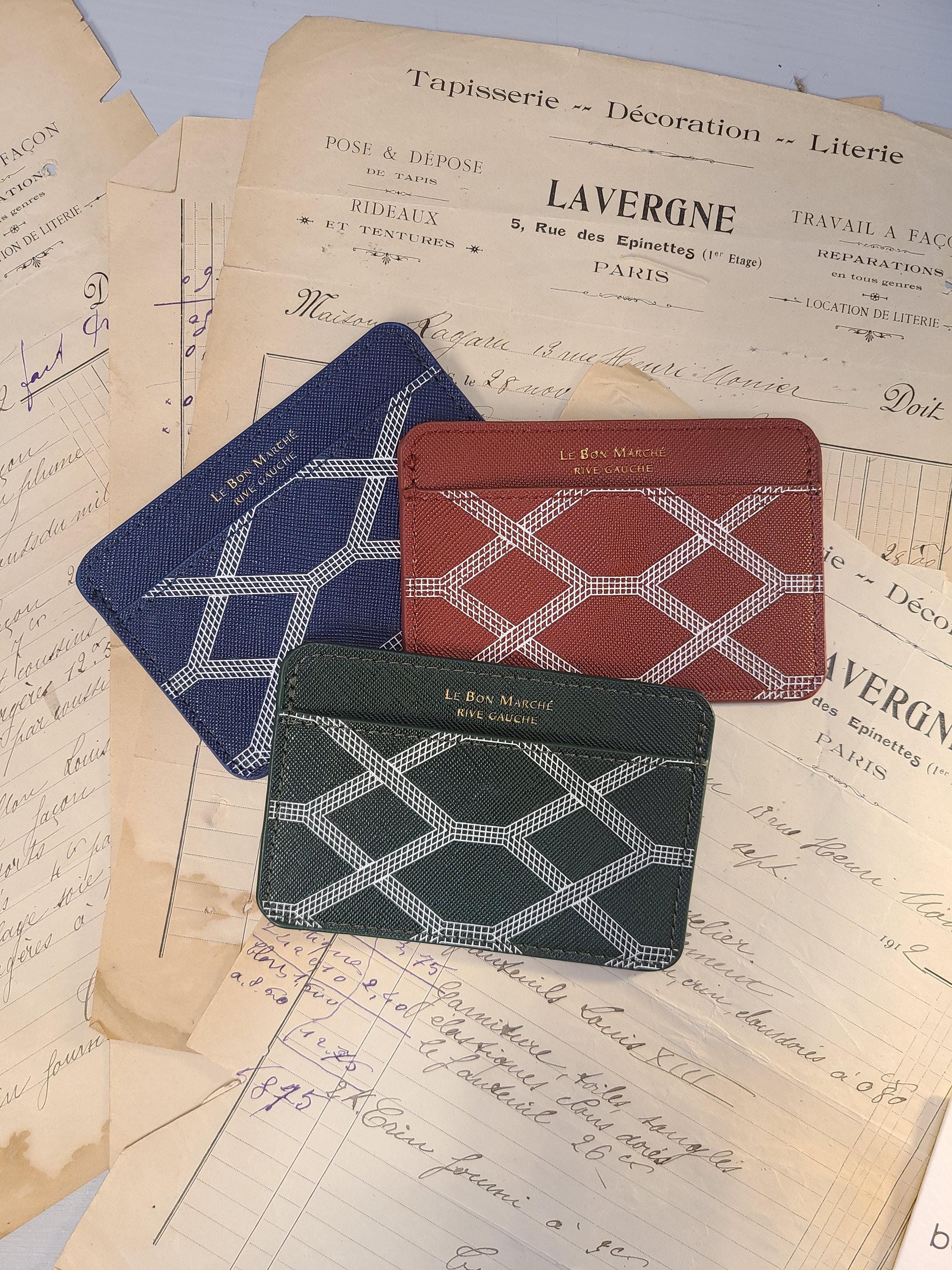 Le Bon Marche Wallet: Parisian Faux Leather Card Holder - Etsy