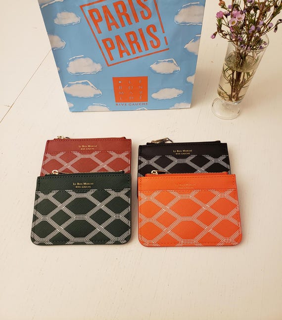 Le Bon Marche Wallet: Parisian Faux Leather Card Holder - Etsy