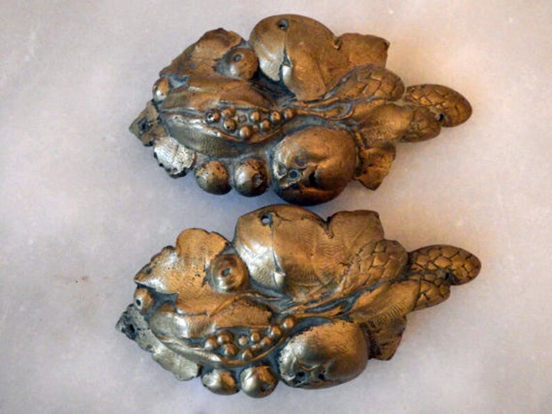 Antique Brass Furniture Embellishments from Paris Flea Market Etsy