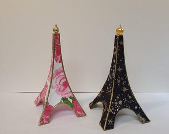 Handmade Paper Mache Eiffel Tower - Original Art