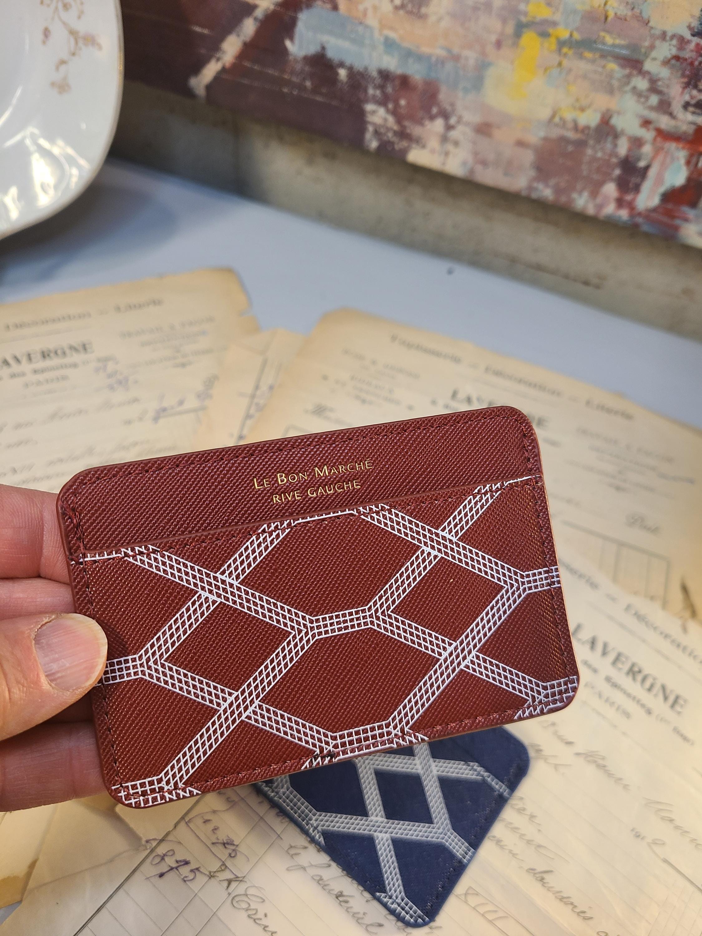 Le Bon Marche Wallet: Parisian Faux Leather Card Holder - Etsy