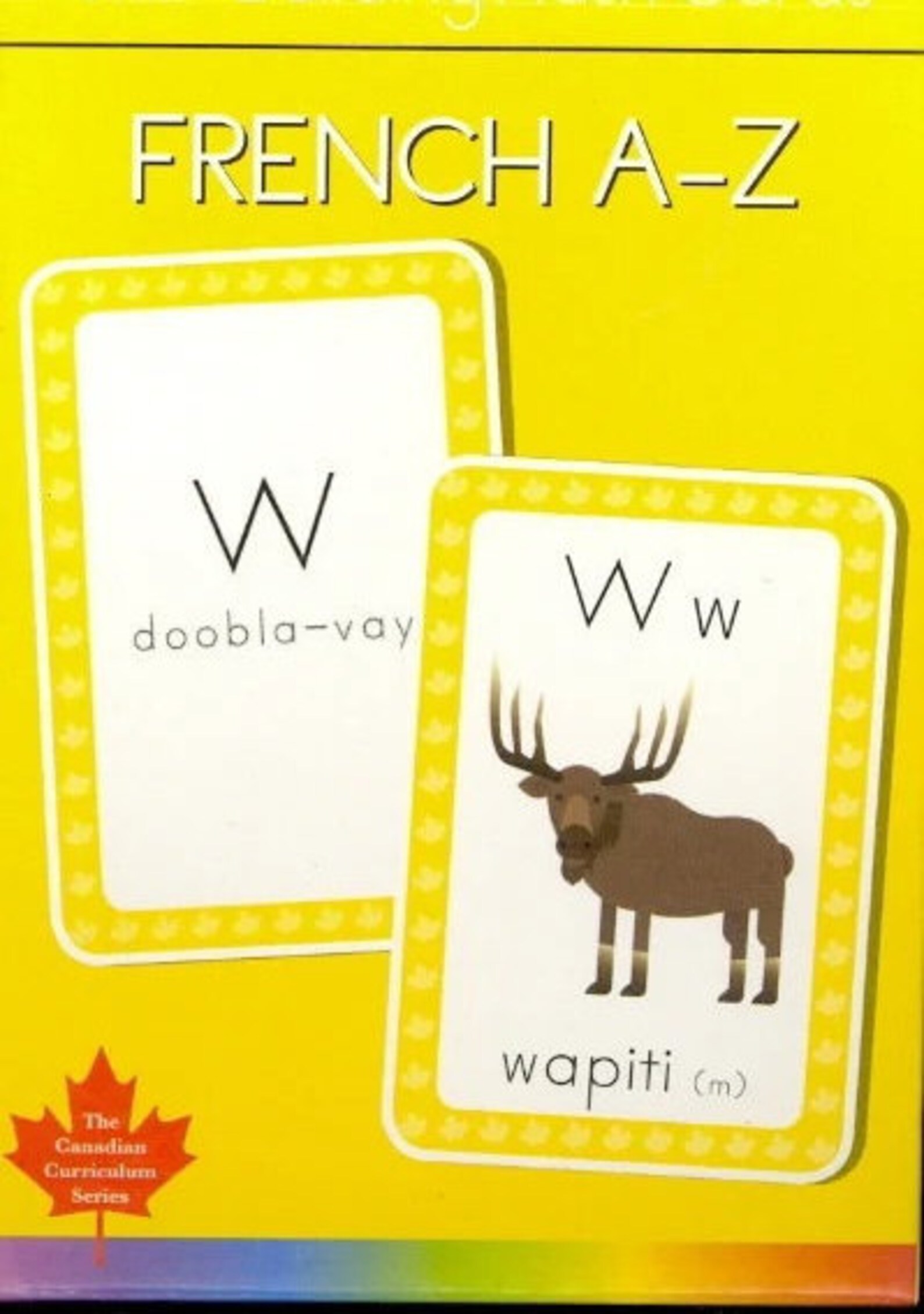 The French Alphabet in Flash Cards for Kids or Kids at Heart Back to
