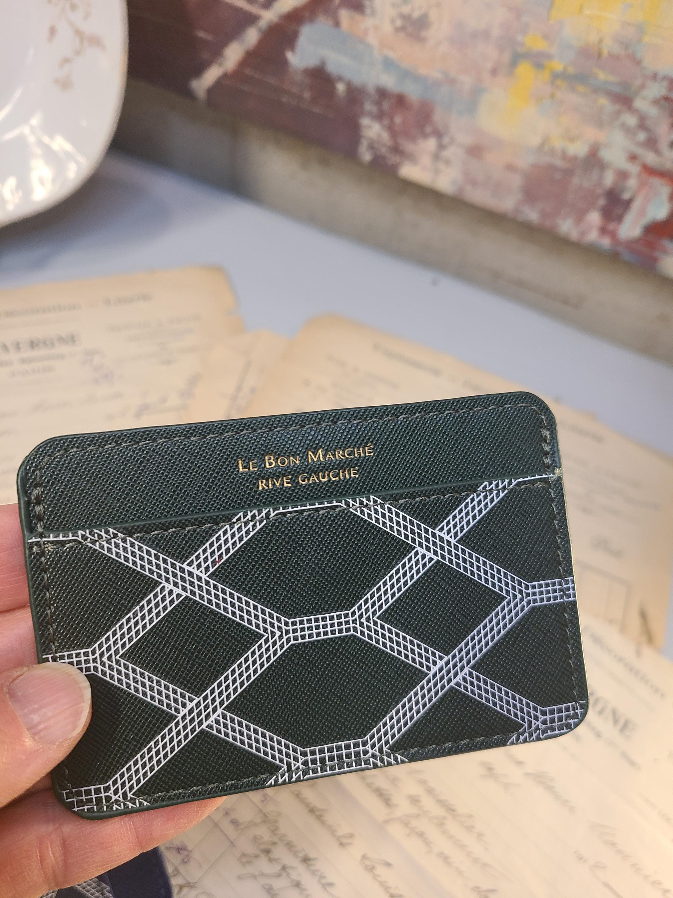 Le Bon Marche Wallet: Parisian Faux Leather Card Holder - Etsy