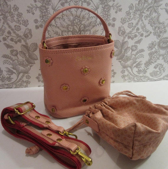Authentic Cath Kidston Leather Blush Pink Floral … - image 1