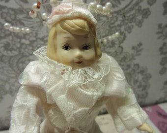 Porcelain Doll Ballerina - Ballet Dancer - Ornament or Collectible - Dancer Decor -  Ballerina - Vintage