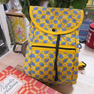 Pierre Deux Yellow Floral Backpack Pierre Deux Yellow Voyage Bag – The Perfect main image 4