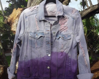 purple jean jackets