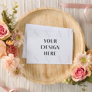 Pacote de maquete de cartão de casamento floral, salve a data, download digital, convite rosa pêssego