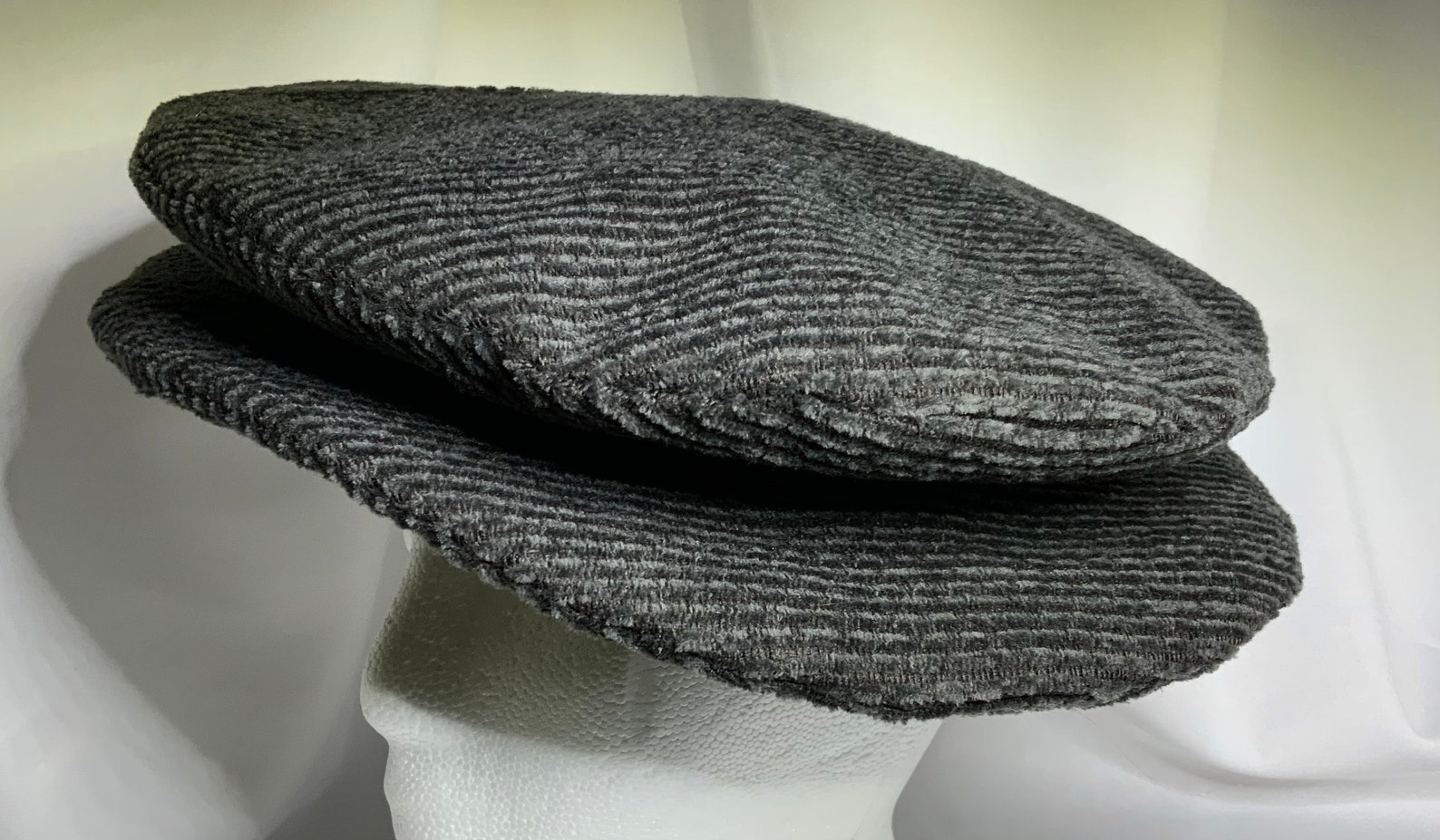 Grey Corduroy Renaissance Tudor Flat Cap SMALL Etsy