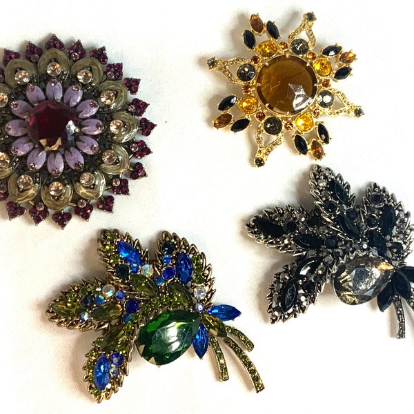 Add-on HAT BLING Upstyle Your Hat Large Antique Brooches