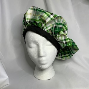 St. Paddy&#39;s Green Tartan Muffin Hat