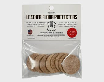 Protetores de piso para móveis de couro, 3,2 cm de diâmetro, resistência industrial, pacote com 8 unidades
