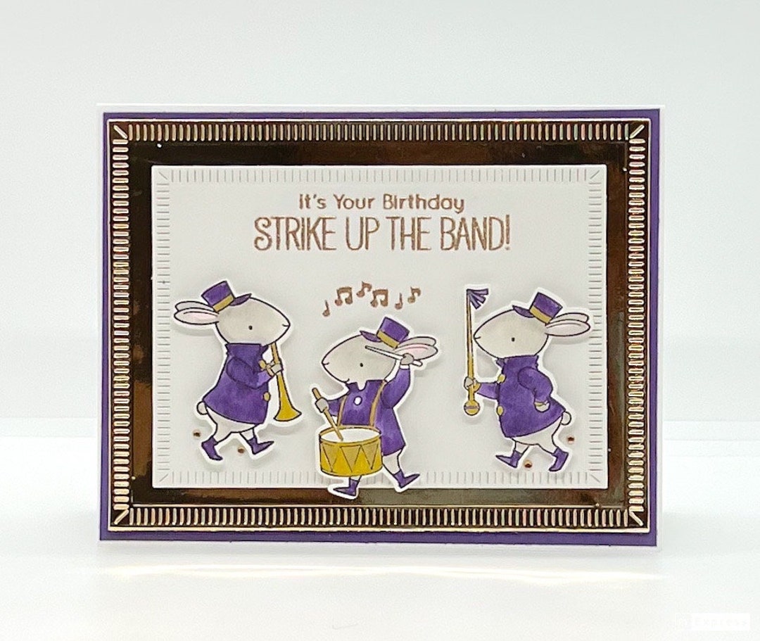 Marching Band Birthday Card Handmade Card Birthday Card Etsy