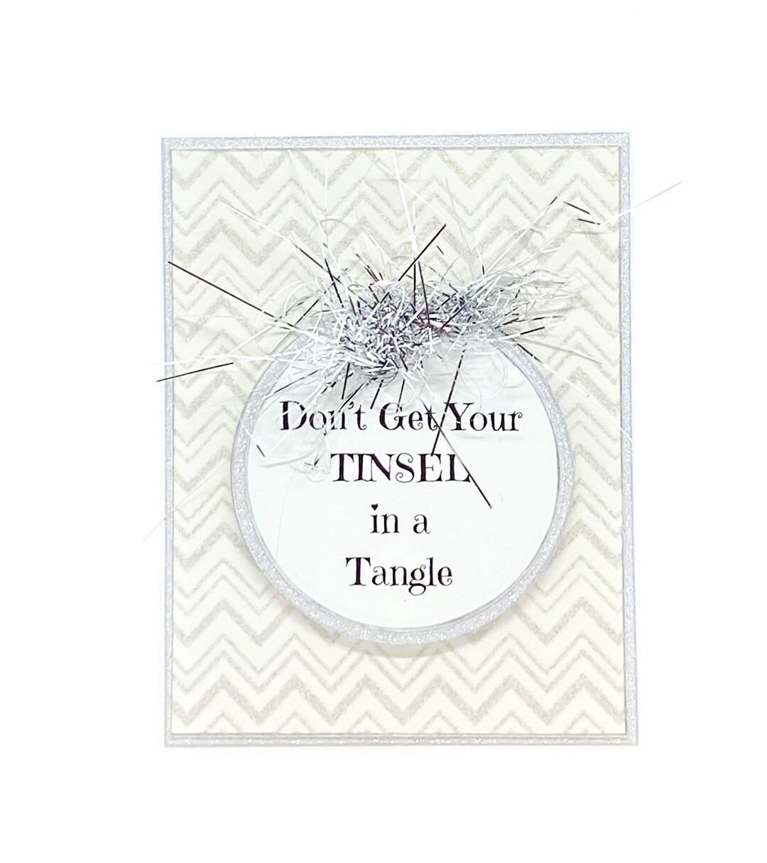 Christmas Tinsel, Holiday Card, Christmas Decorations, Tinsel, Funny